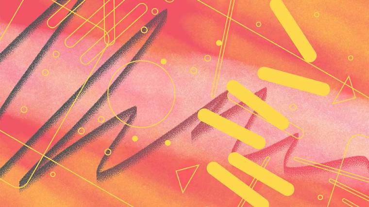 A retro 80's graphic