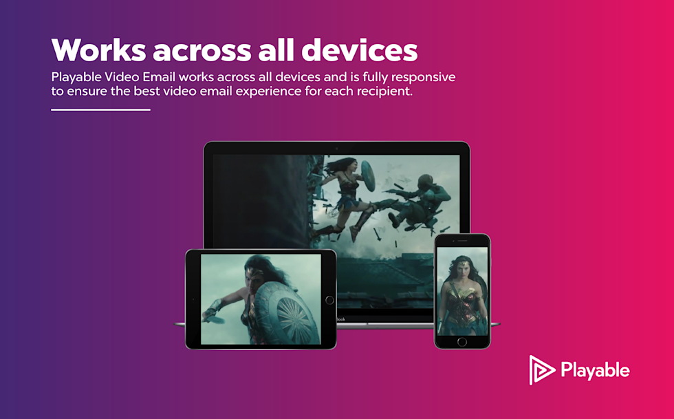 Image explaining Playable video works across all devices