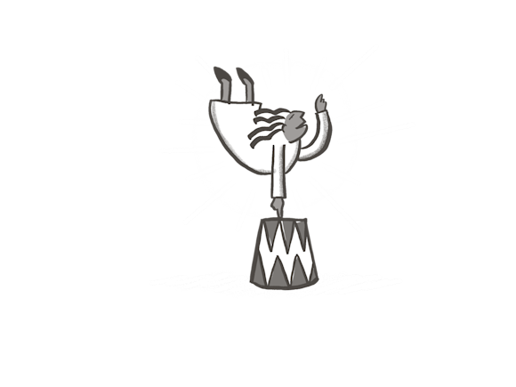 Person touching a stool