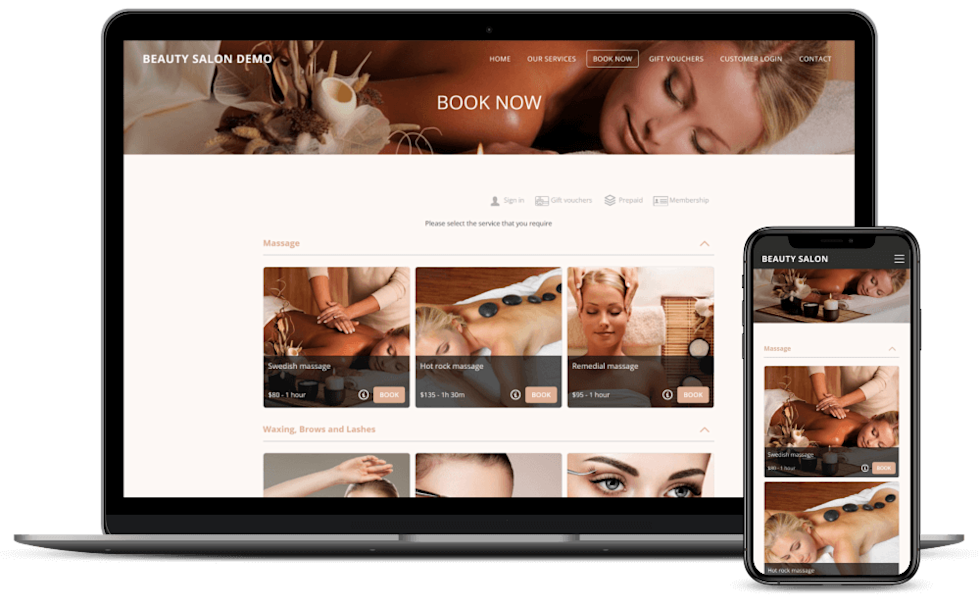 Designed for service providers and consultants who offer individual appointments and group workshops. Perfect for salons, spas, therapists, hairdressers, nail salons, photographers, kids’ parties, car washes and more.
