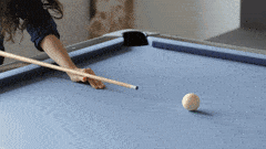Mattiel playing pool