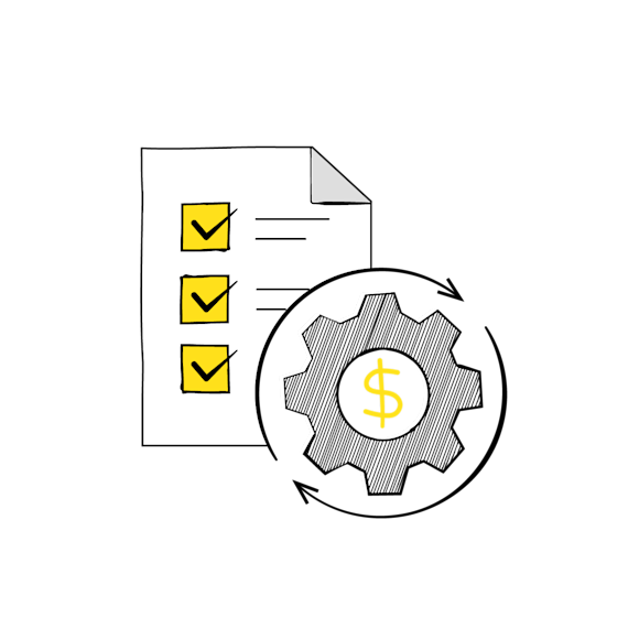 checklist next a gear