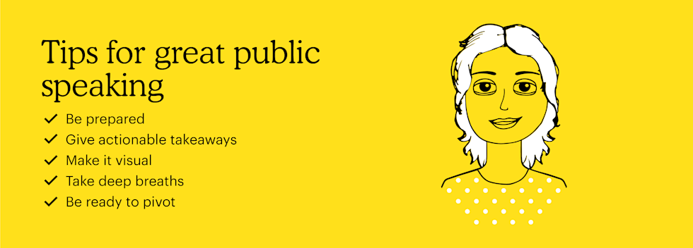 Tips for great public speaking