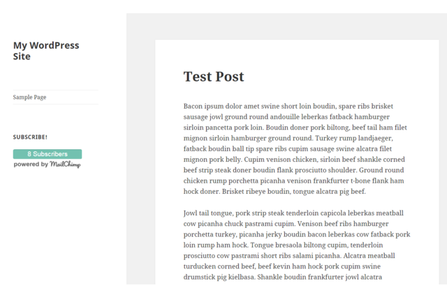 Display the number of Mailchimp subscribers you have on your WordPress site.