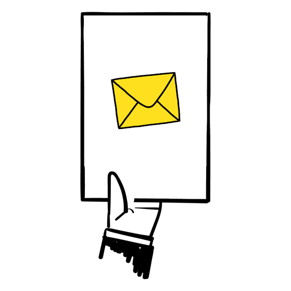 hand holding a piece of paper