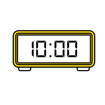 SMS blast tips - digital clock illustration