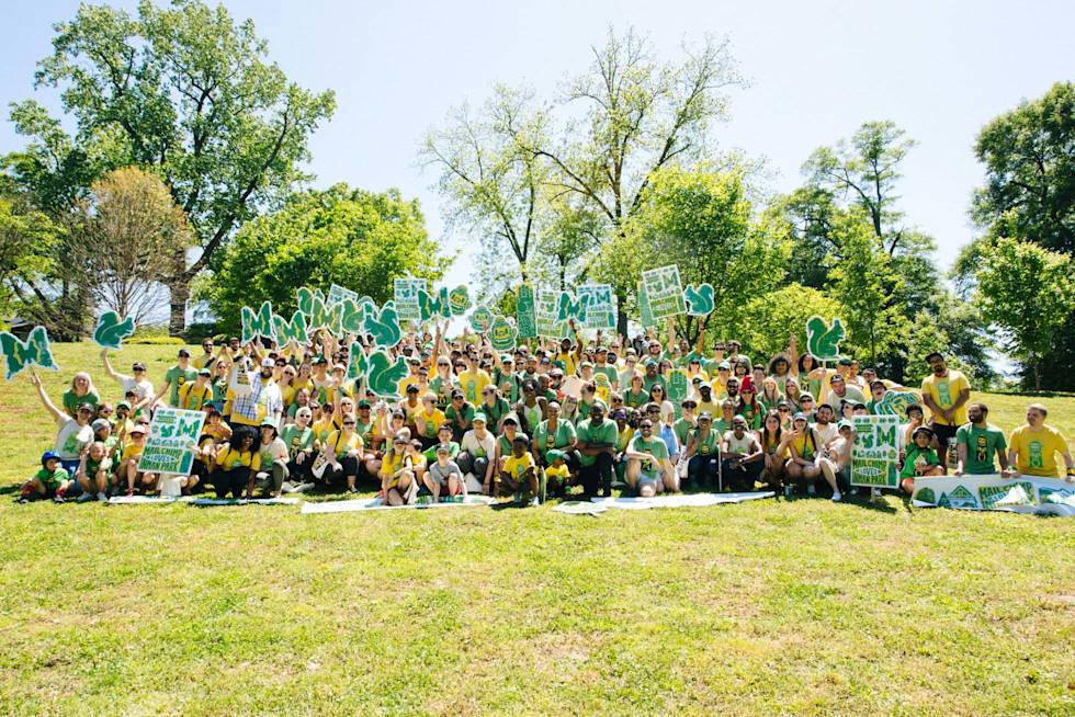 Mailchimp employees at the Inman Park Festival