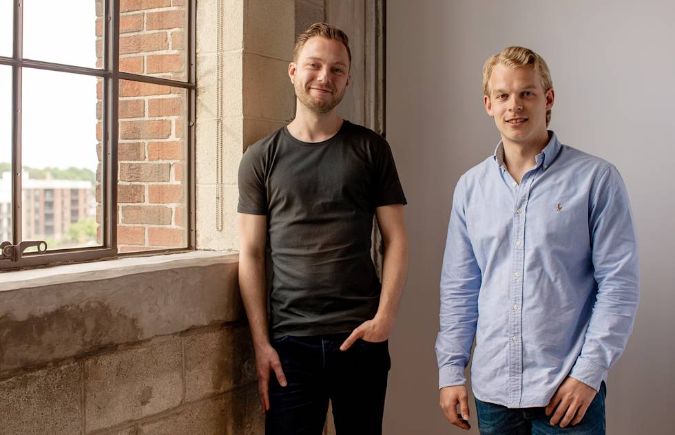 Photograph featuring Sander Bosch and Bart Wegink of Invest Online.