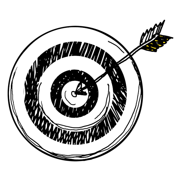 arrow hitting a target