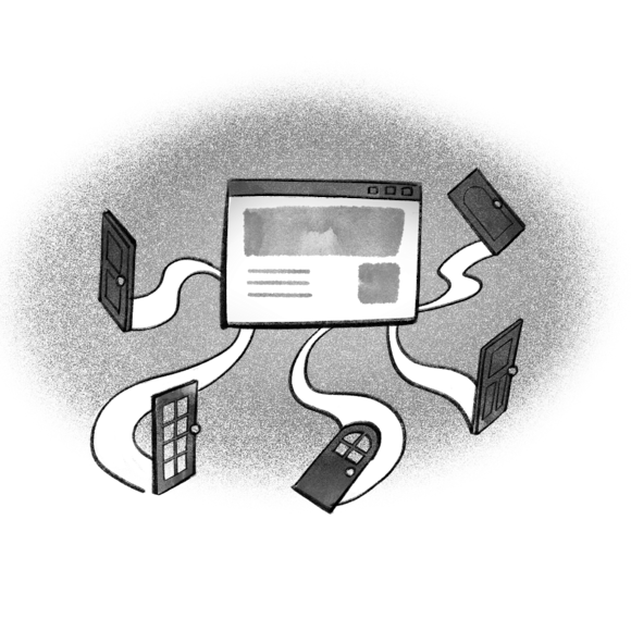 Computer monitor and webpages