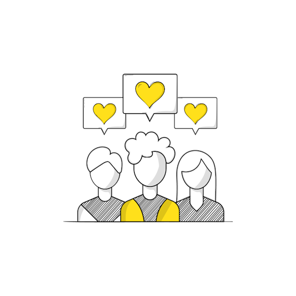 Three loyal customers