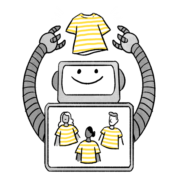 Robot, making recommendations based on user behavior