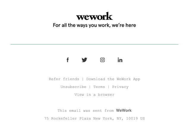 National Geographic email footer