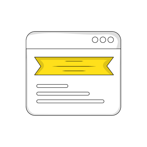 Email newsletter banner