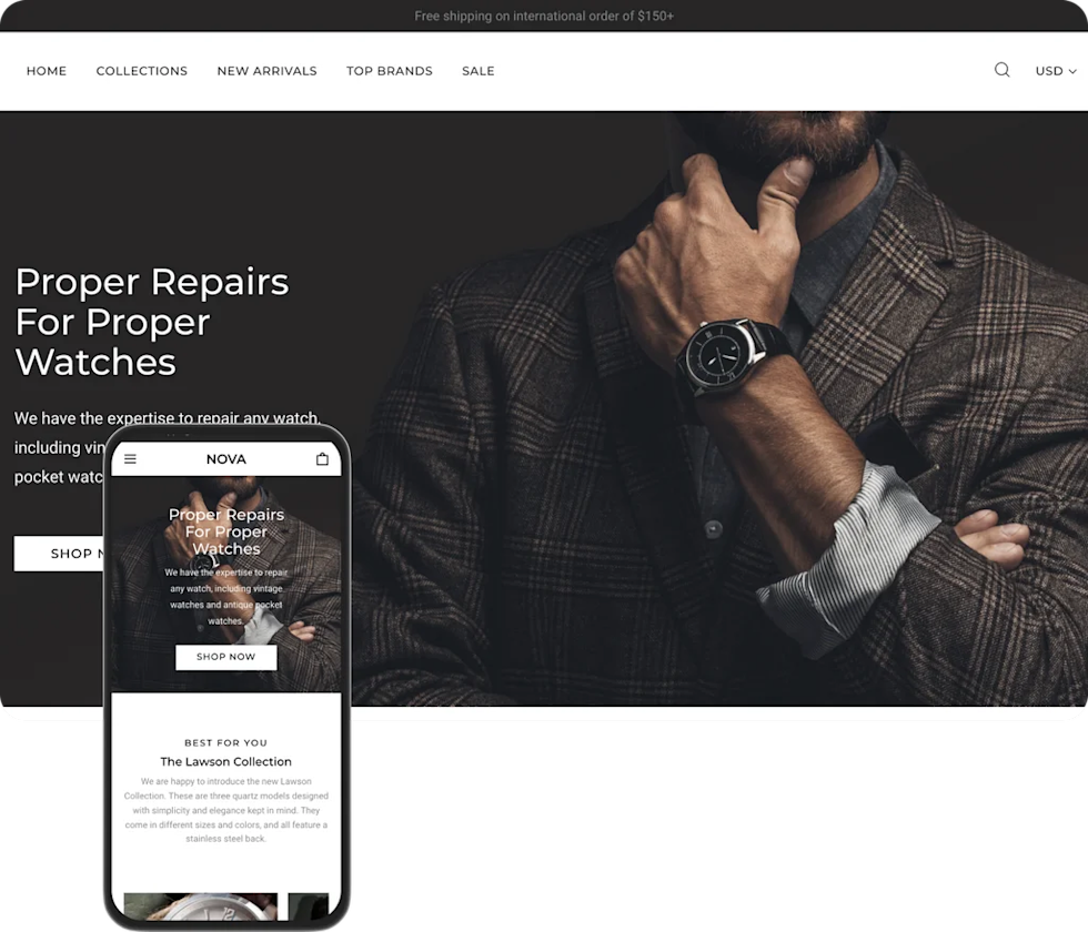 Find your business’ virtual vibe
Discover the right expression that fits your store style with our professional and free themes.