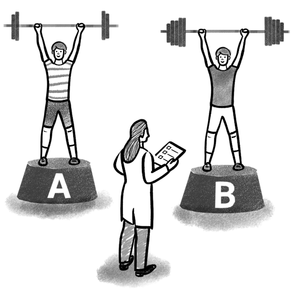 People lifting weights