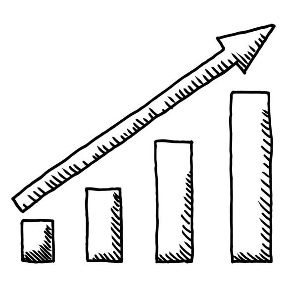 graph with positive growth