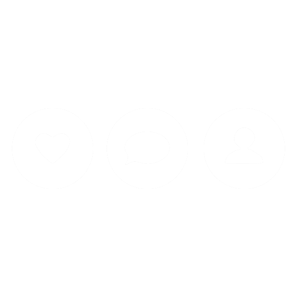 like, comment, share icons