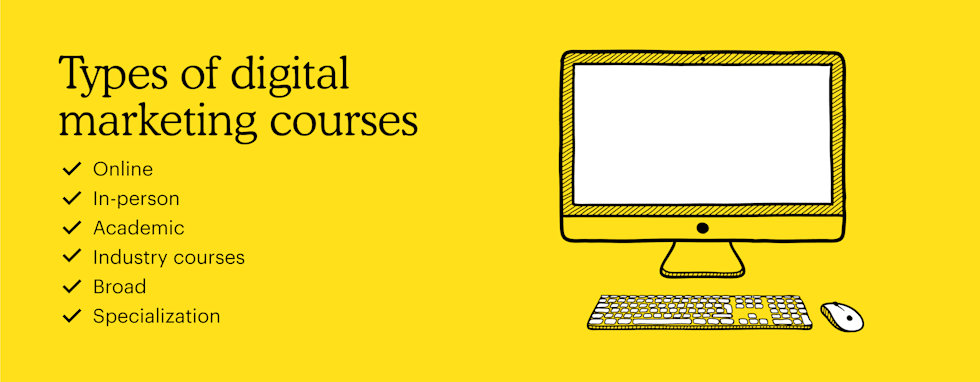 types of digital marketing courses