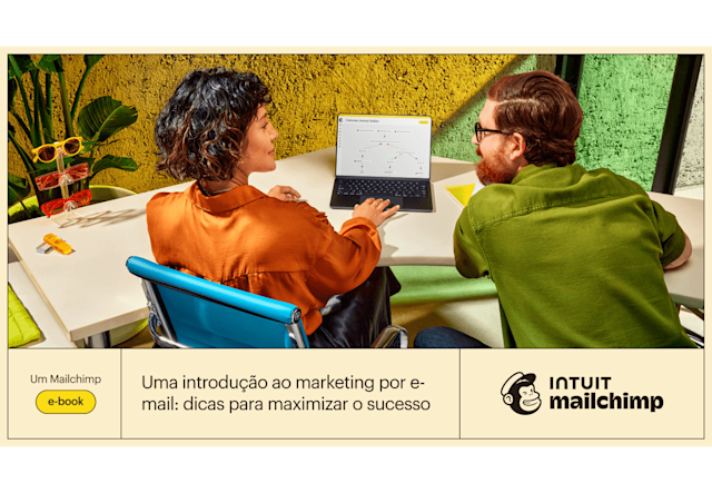 Capa do e-book Introdução ao marketing por e-mail da Mailchimp: dicas para maximizar o sucesso