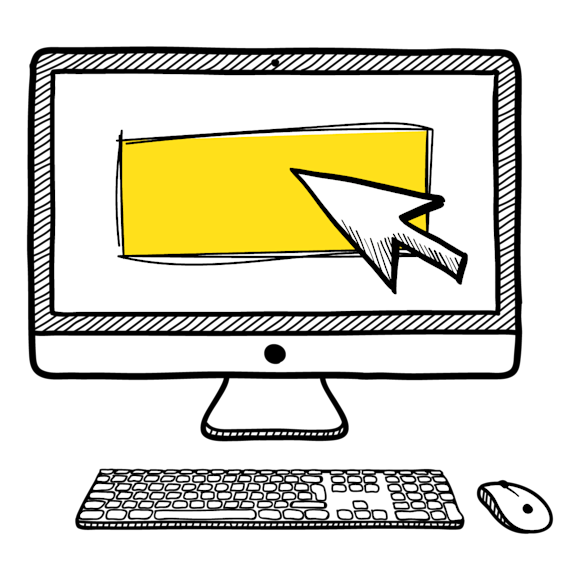 desktop screen with email popup