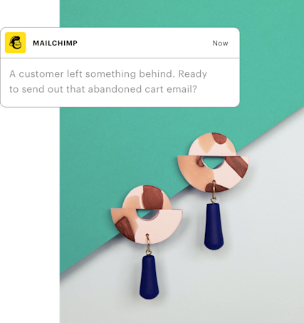 Notification about customer abandoning cart