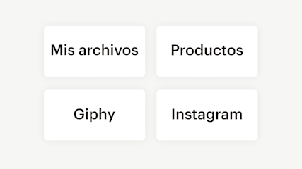 Gestiona todos tus activos de marketing digital en un solo lugar con el Gestor de contenido de Mailchimp.