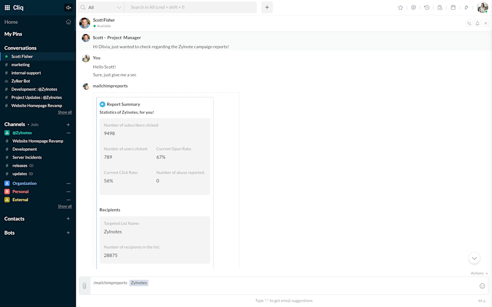 Image of campaign statistics