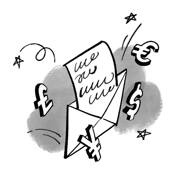 Email marketing, currency symbols