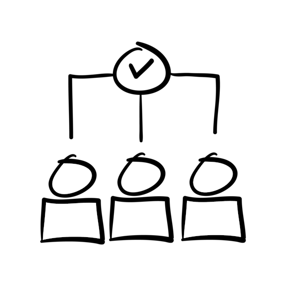 Drawing of a collaborative process