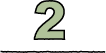 number "2" in a green color 