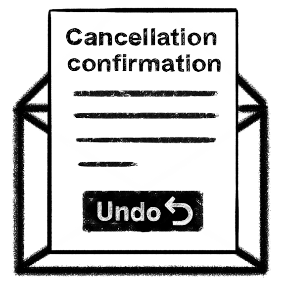 Cancellation confirmation email