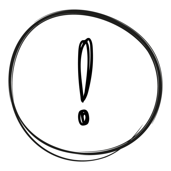 Graphic of an exclamation point in a circle