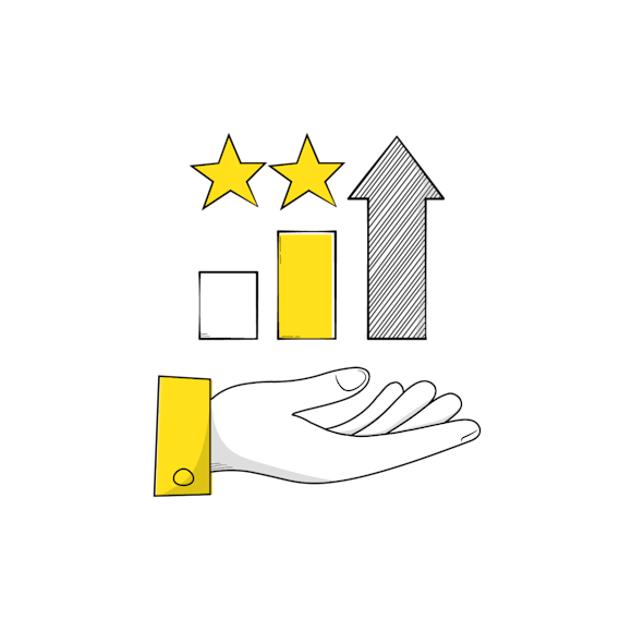 Graphic representing steps to take