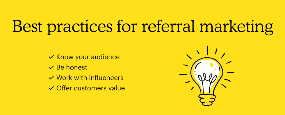 Best practices for referral marketing