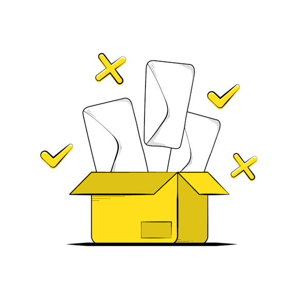 box full of mail to represent your email inbox