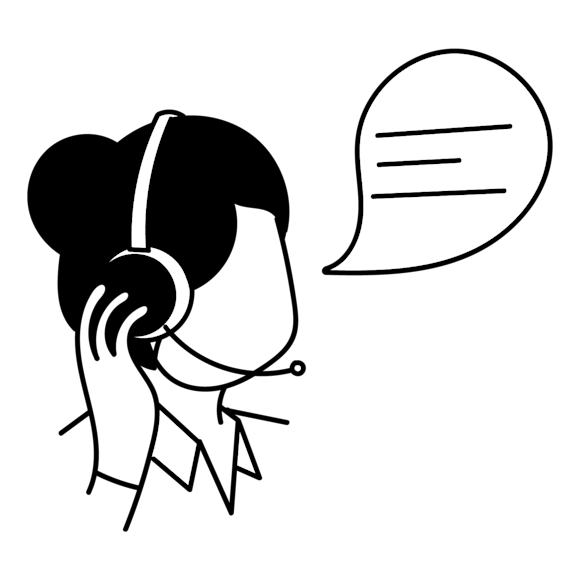 customer service agent graphic