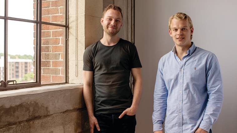 Photograph featuring Sander Bosch and Bart Wegink of Invest Online.
