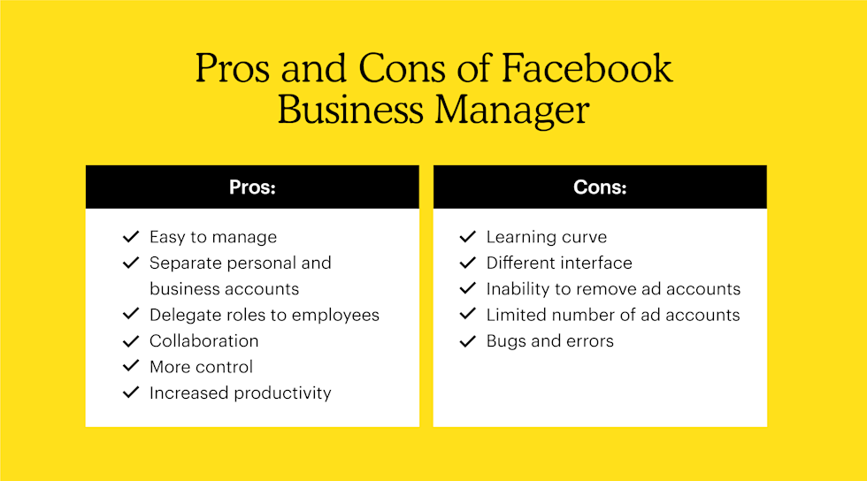 Pros and Cons of Facebook Business Manager