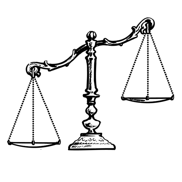 Illustration of a balance scale