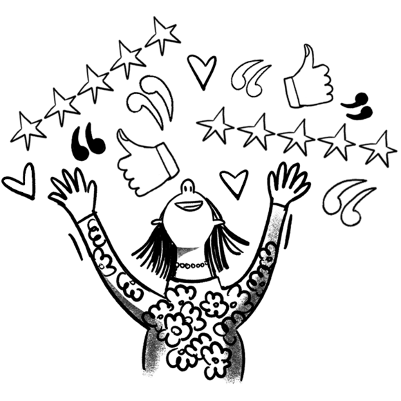 Customer reacting to online content