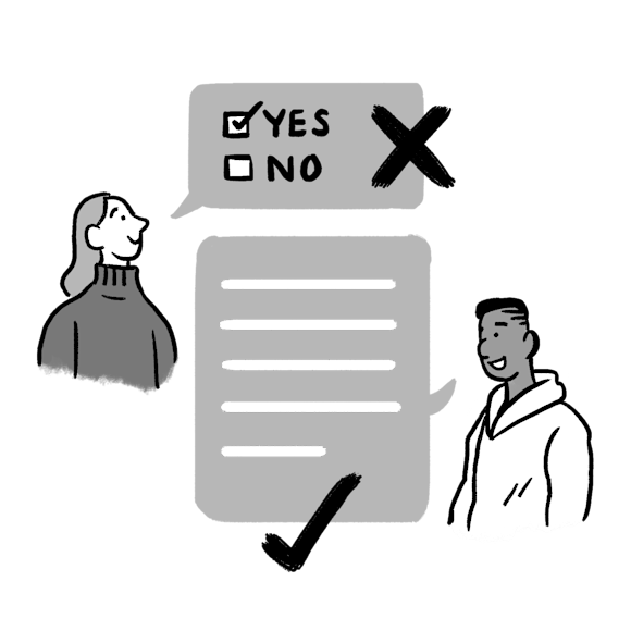 Yes/no question vs open ended question