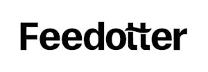 Black text logo for Feedotter showing the company name in a modern sans-serif font against a white background