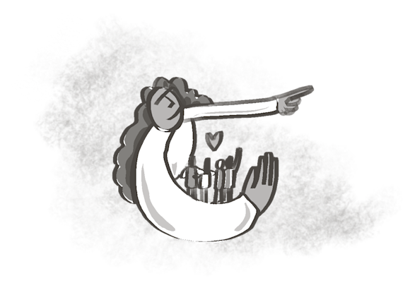 A visionary leader embracing her team