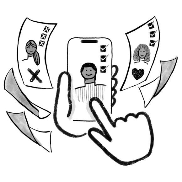 Onboarding questionnaire on phone