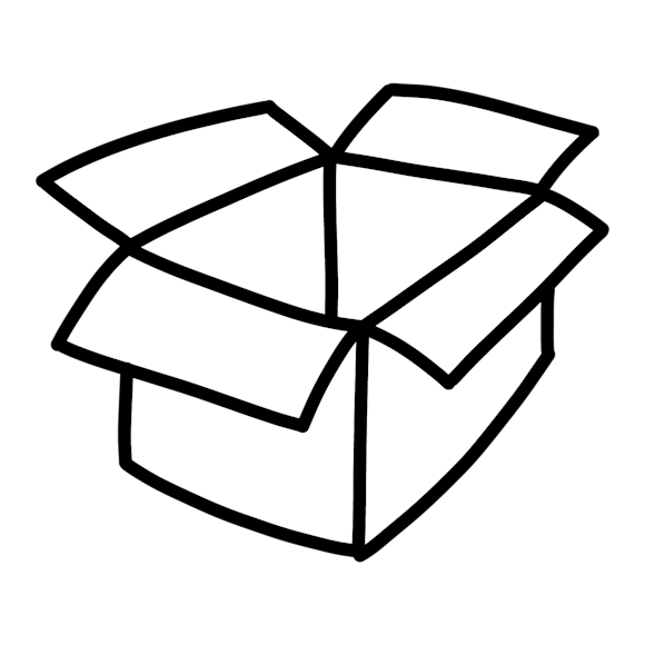 Graphic of a cardboard box