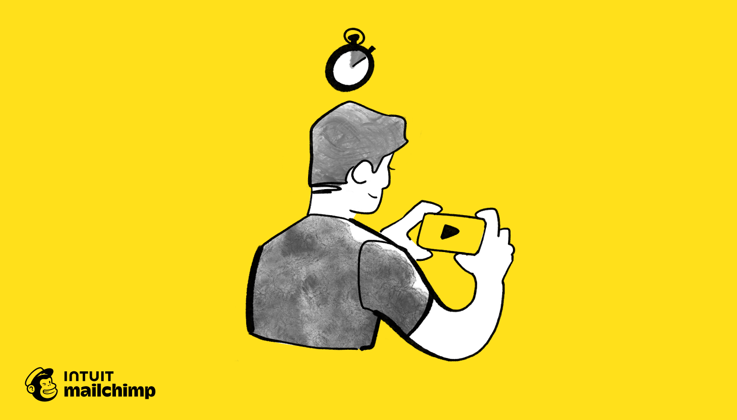 Man watching a video on phone