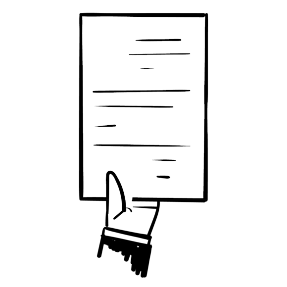 hand holding a piece of paper