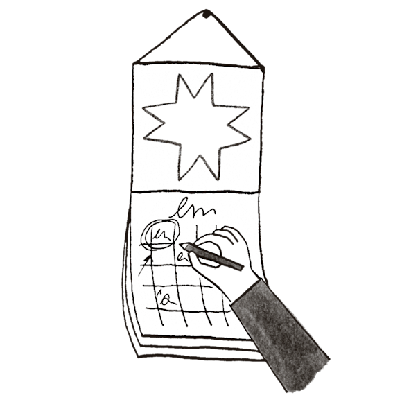 Filling out a calendar