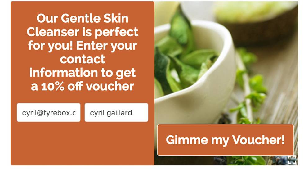 Image of a signup campaign